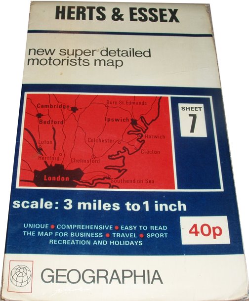 Herts & Essex 3 Miles to an Inch, 1972, cover